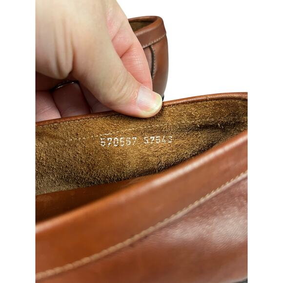 Kenneth Cole New York Men’s 10 Brown Leather Loafers Made in Italy Designer Lux main image 4